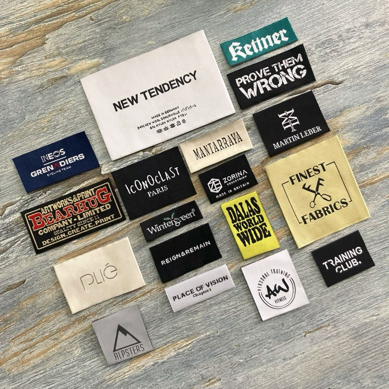 

Woven Labels label baju label bordir label rajut label damaks label hijab label woven damaks subtitute