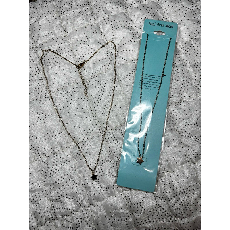 Kalung bintang titanium anti karat dan anti alergi