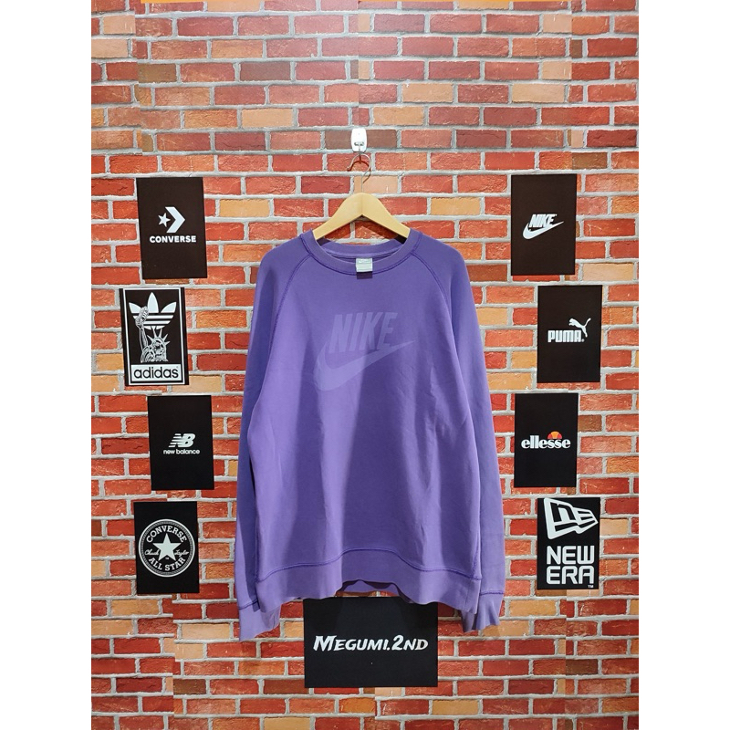 crewneck nike purple big logo