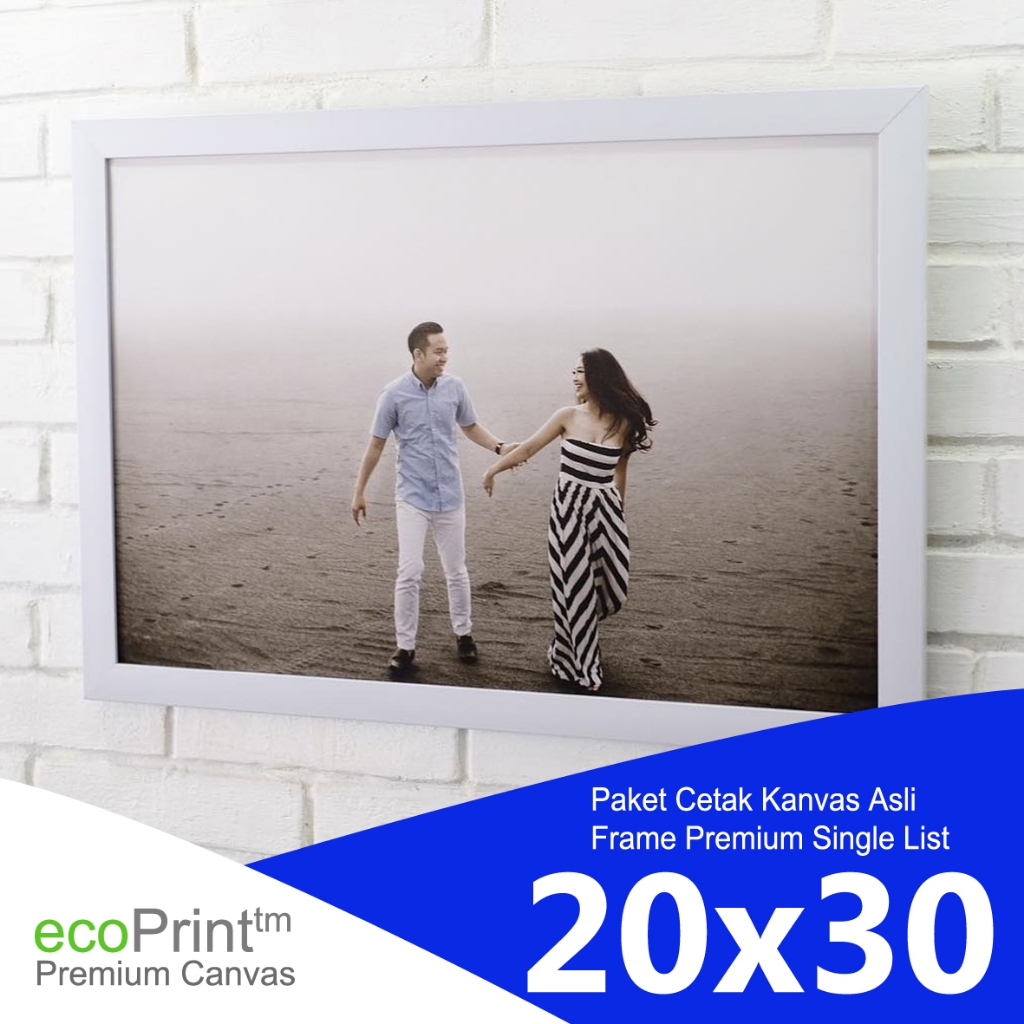 Paket Cetak Foto Kanvas dan Bingkai Frame Ukuran 20x30 10R 10RS 10RP A4 Minimalis Ukir Unik