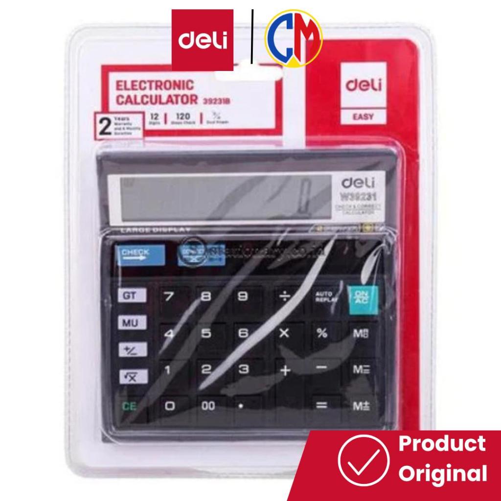 

DELI Kalkulator W39231 12Digit Black & White