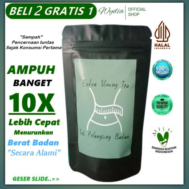 TEH PELANGSING BADAN DAN PERUT PALING AMPUH DETOX TEA & SLIMMING TEA BUBUK REMPAH DAUN JATI CINA TEH