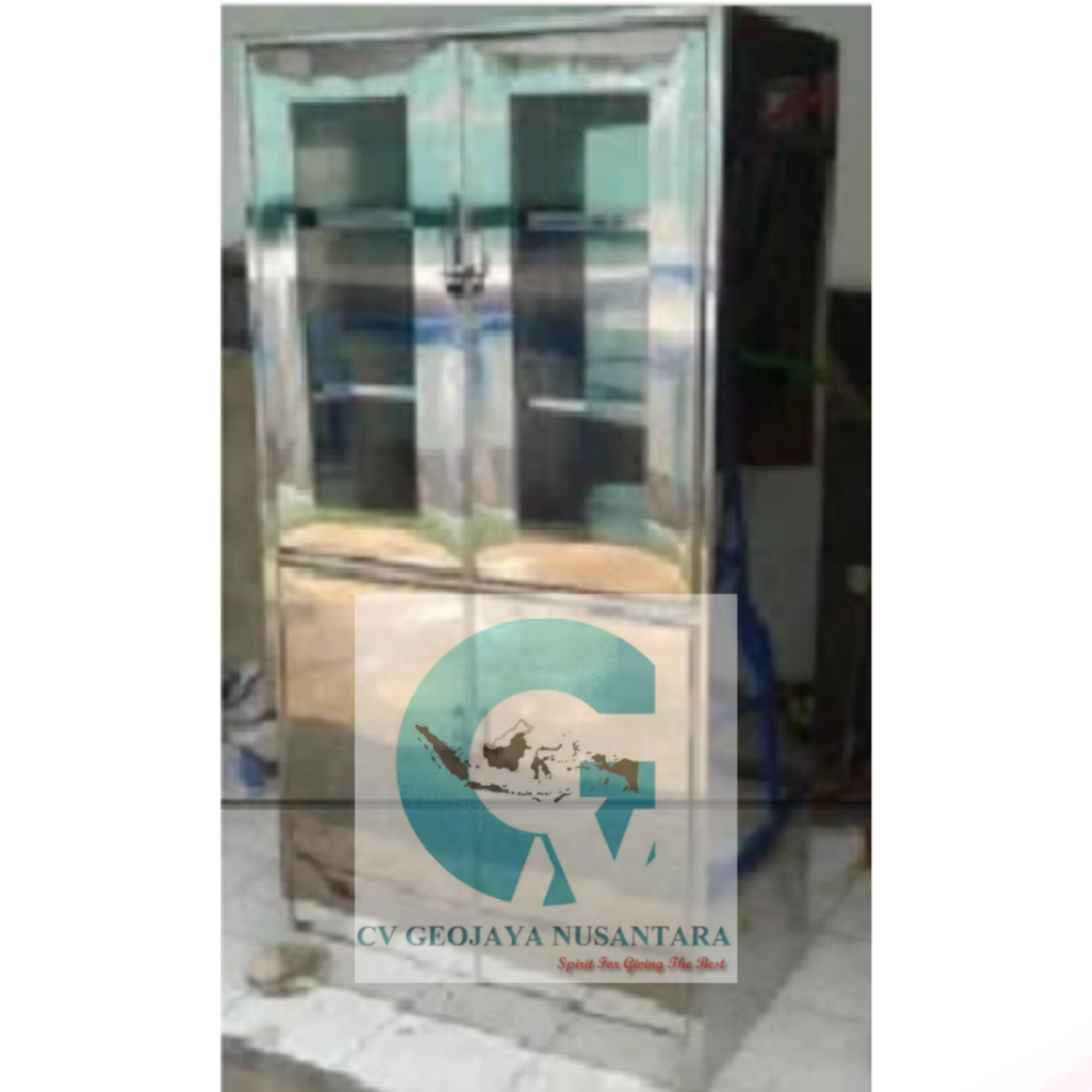 LEMARI PENYIMPANAN LAB GLASSWARE - LEMARI PENYIMPANAN/ CABINET  KIMIA STAINLESS 304 900x550