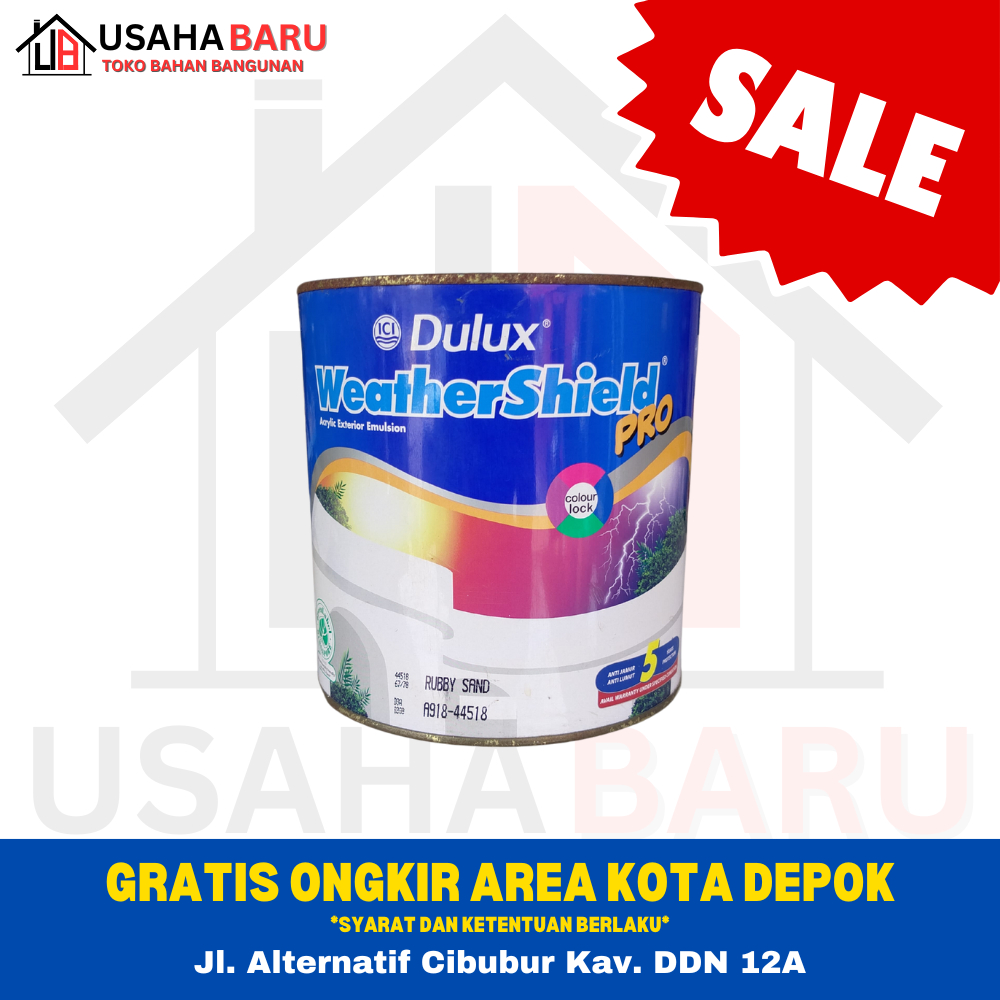 SALE Cat Tembok - Cat Dinding -  Cat Dulux Weathershield Pro 2.5 L - Cat Luar - Cat Eksterior