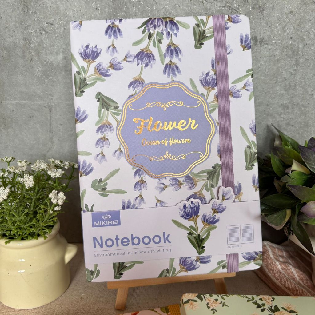 

bib MIKIREI Buku Diary Korea Notebook Korea Buku Jurnal Buku Agenda Bunga
