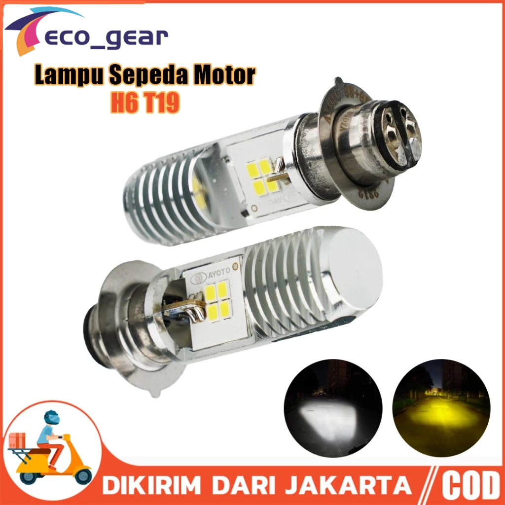 LED Lampu Depan Motor H6 T19 DC 12V Lampu Led Motor Super Terang Depan Lampu H6 Led Motor Bohlam Lam
