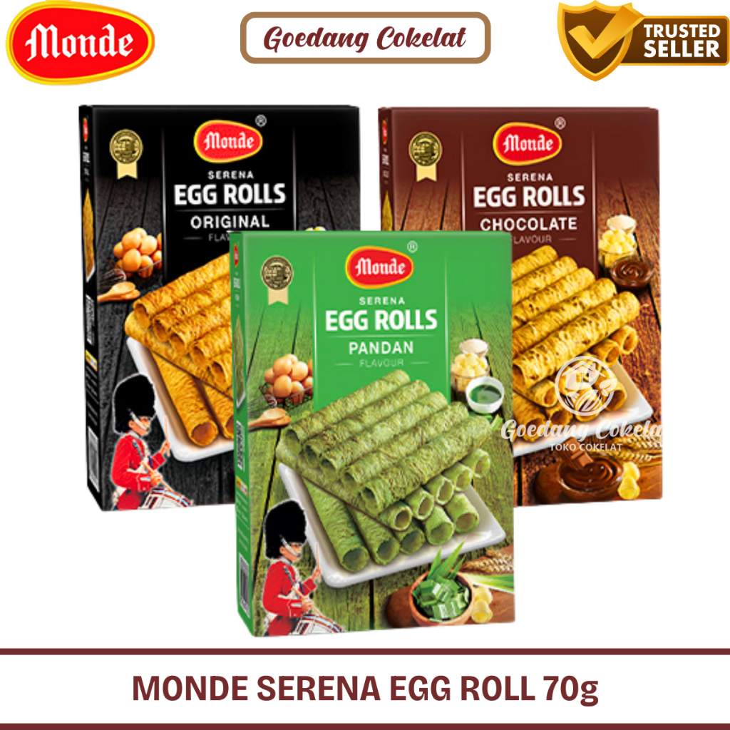 

Monde Egg Roll Rolls All Variant Coklat Original Pandan 70 gram 70gr