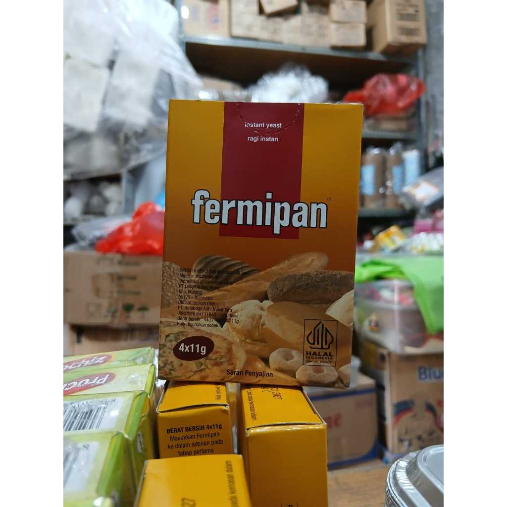 

Fermipan Ragi Instan Sachet 1 Kotak (4x11gram)