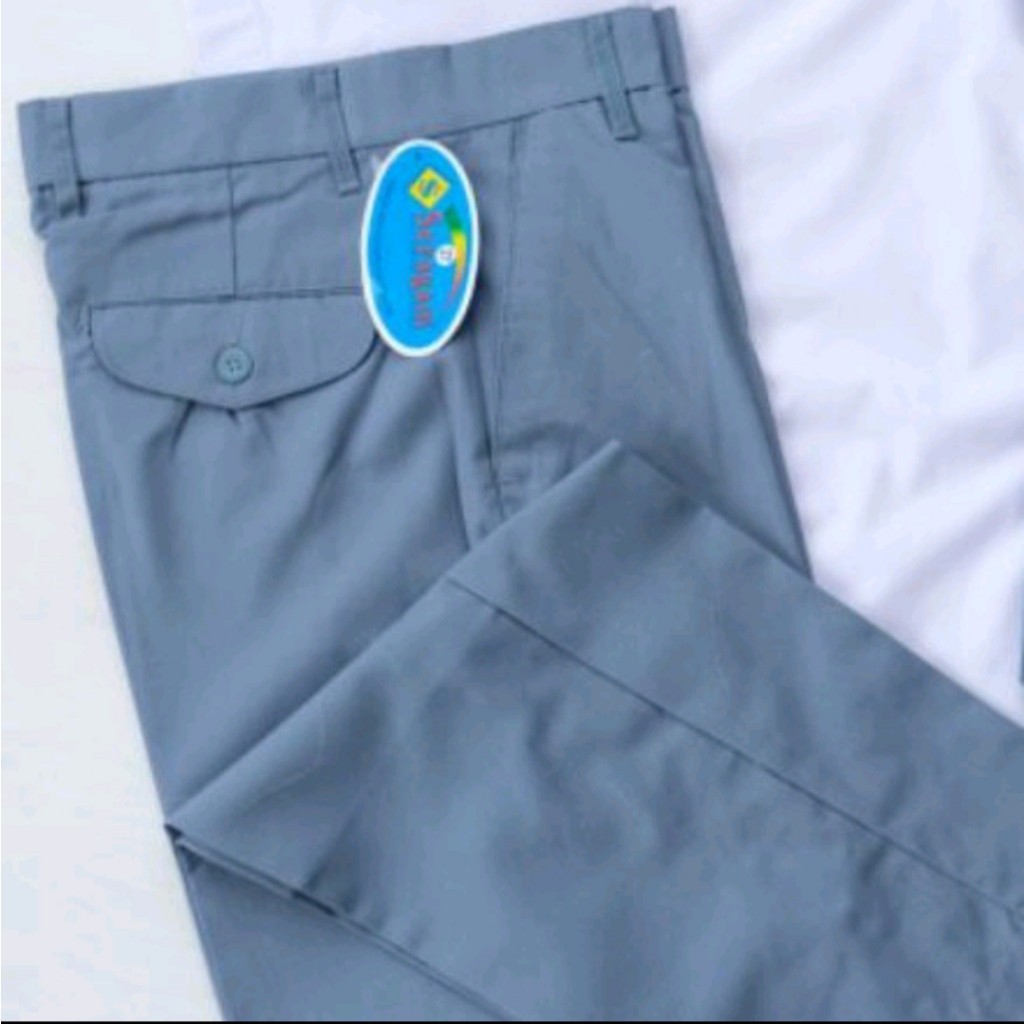 SERAGAM SEKOLAH CELANA SMA SMK ABU ABU PANJANG Pria Pria Pria Pria Pria