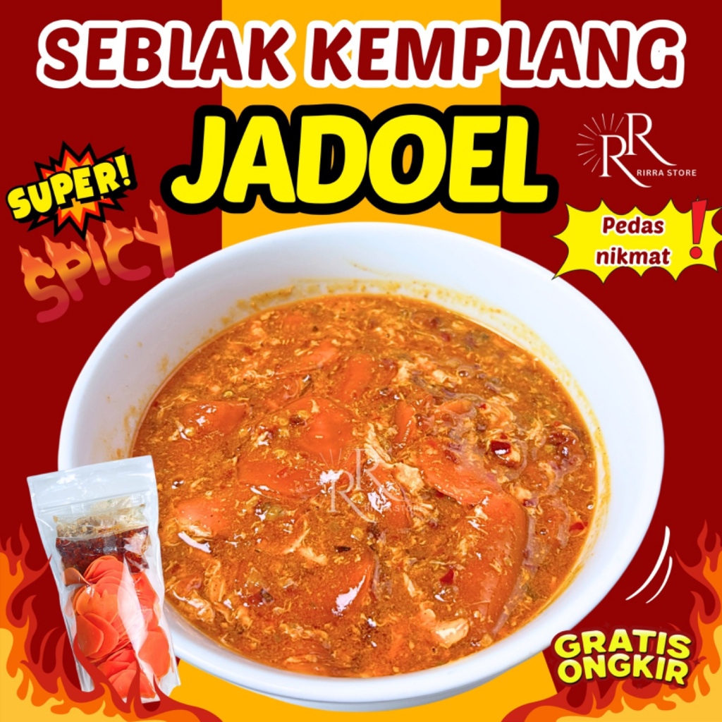 

1 BKS SEBLAK KEMPLANG KERUPUK JADOEL INSTAN FOOD MAKANAN PEDAS