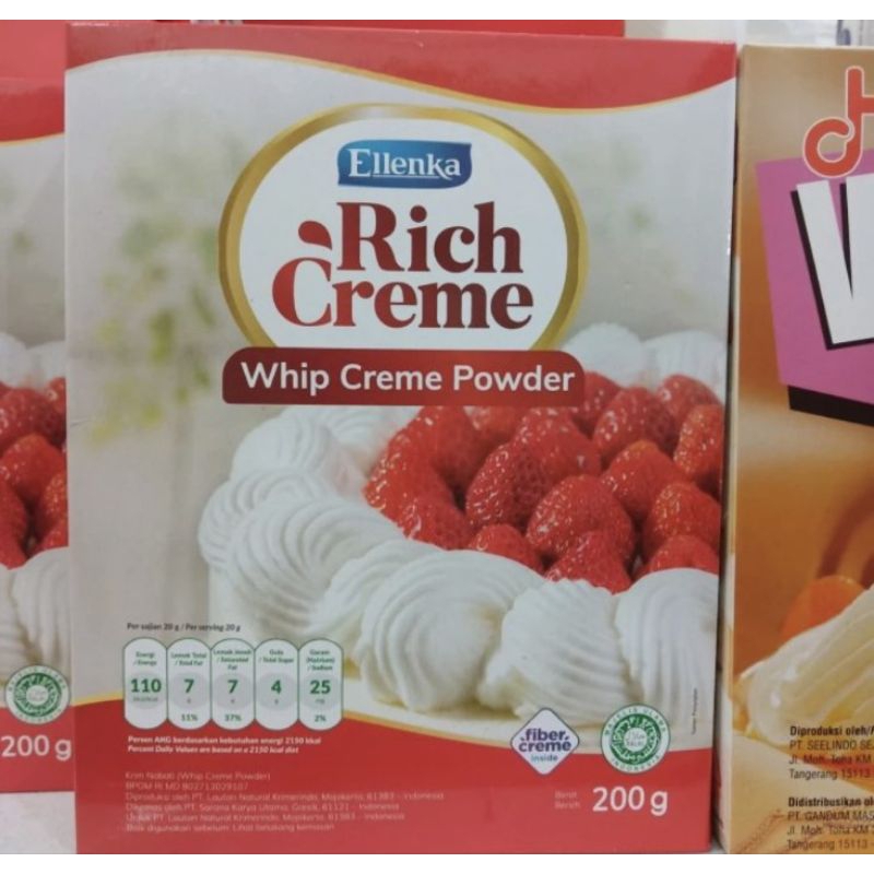 

Ellenka Rich Creme Whip Creme Powder 200 Gram