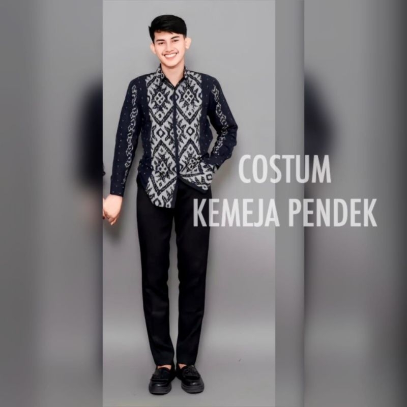 PADMA couple black series tenun baju kondangan outfit kekinian