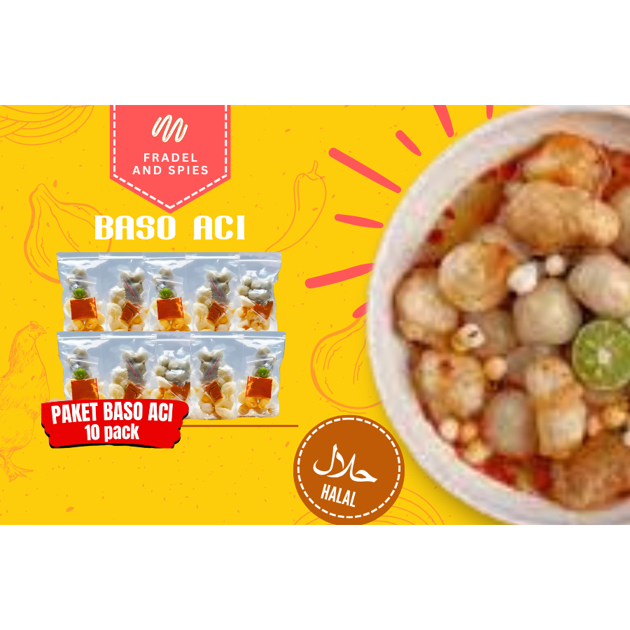 

paket 10 pcs baso aci instan siap saji baso aci pedas baso aci viral baso aci spesial