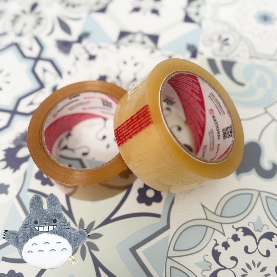 

[1 ROLL] NATIONAL OPP 48MM COKLAT BENING LAKBAN DUS