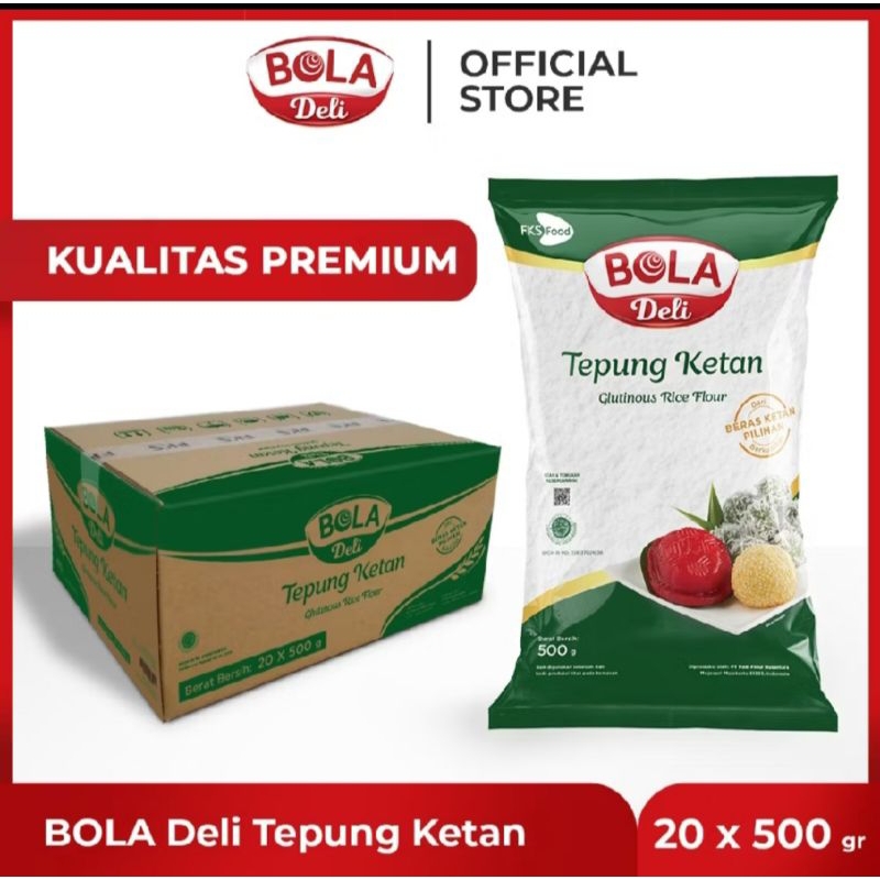 

Tepung Ketan Bola Deli 1 Dus (20 bungkus @500gr)