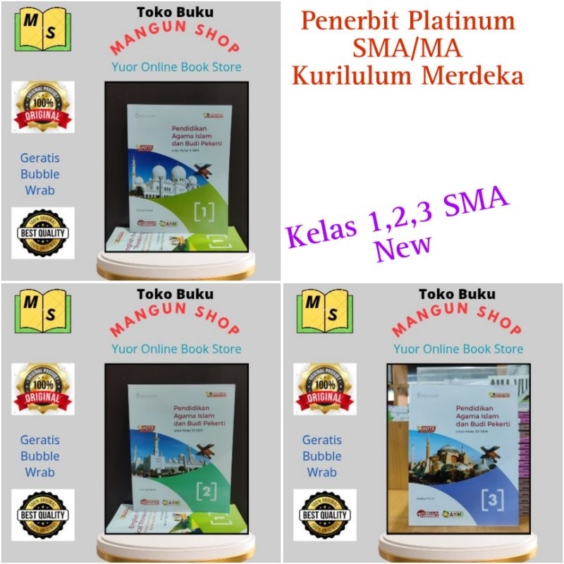 Buku PAI ( Pendidikan Agama Islam ) Kelas 1.2.3 /10,11,12 SMA Kurikulum Merdeka Platinum