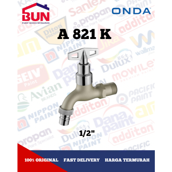 Onda Kran Air Tembok A 821 K 1/2" / Kran Tembok Onda / Kran Air Onda