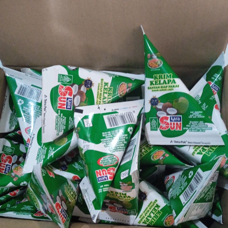 

Santan instan Sun kara kerucut 65 ml