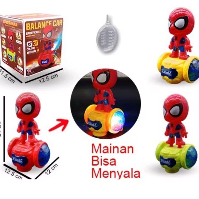 Mainan Spiderman Balance Berjalan/mainan spiderman  Robot