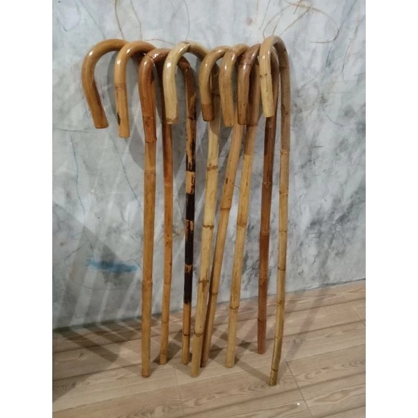 [ PILIH LOKAL ] Tongkat Rotan Asli, Tongkat Kayu Rotan, Tongkat Orang Tua, Tongkat Furnitur, Tongkat