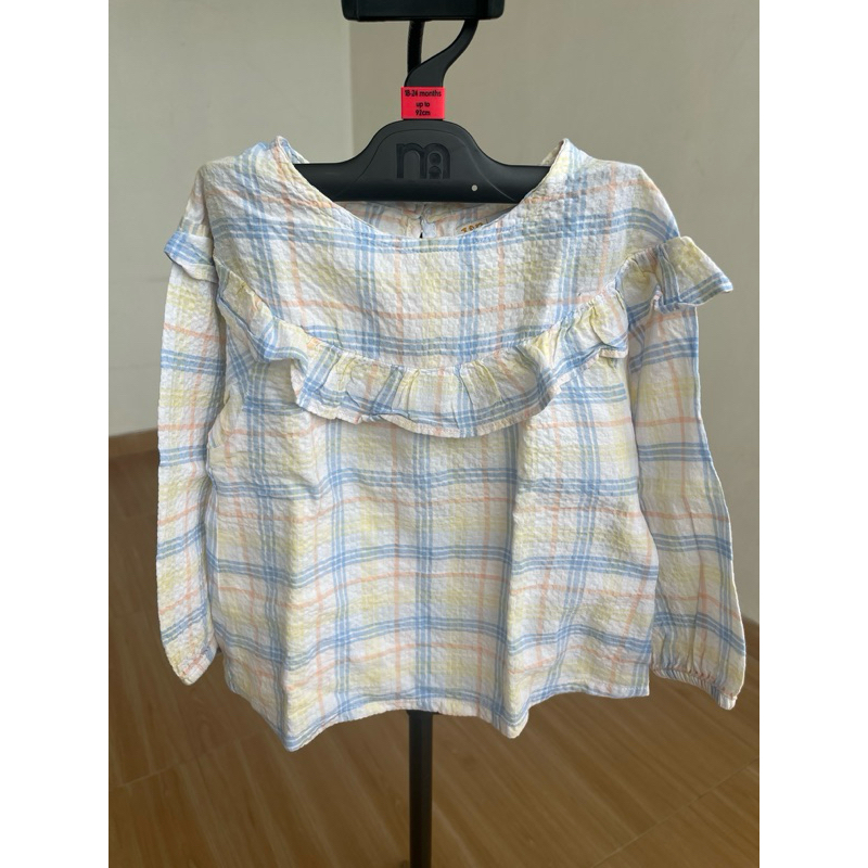 Preloved Kemeja Kotak Anak Perempuan