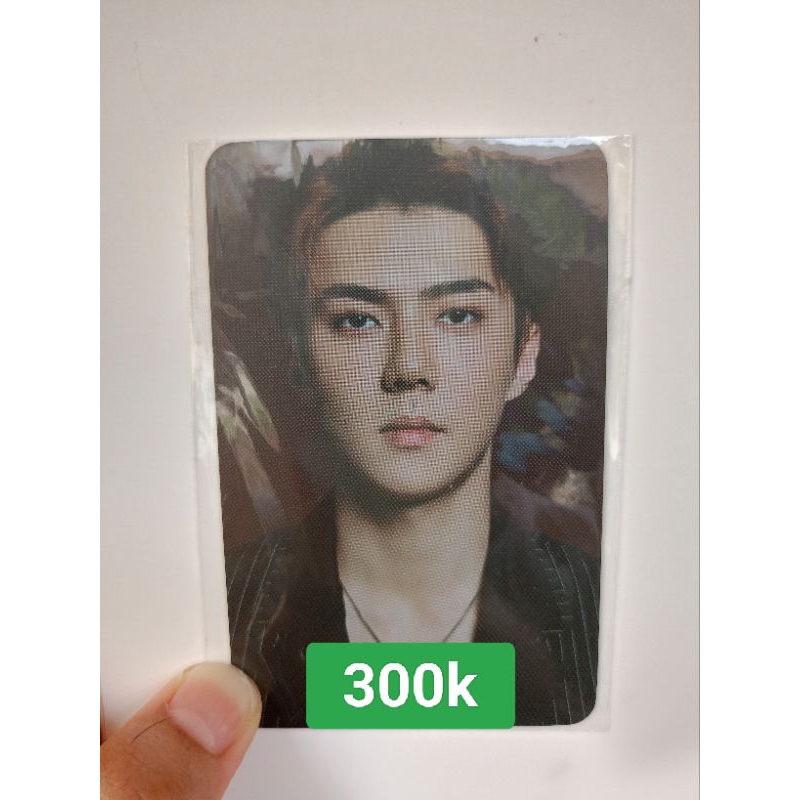 photocard Sehun RARE Flo official B Sehun berwibawa