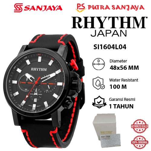 Jam Tangan RHYTHM SI1604L04 Original Garansi Resmi 1  tahun  Leather Strap