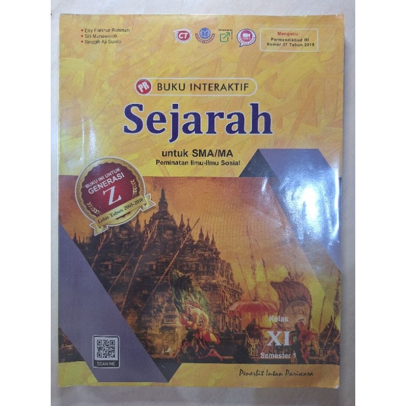 Buku Sejarah / Kelas 11 / Intan Pariwara - Preloved