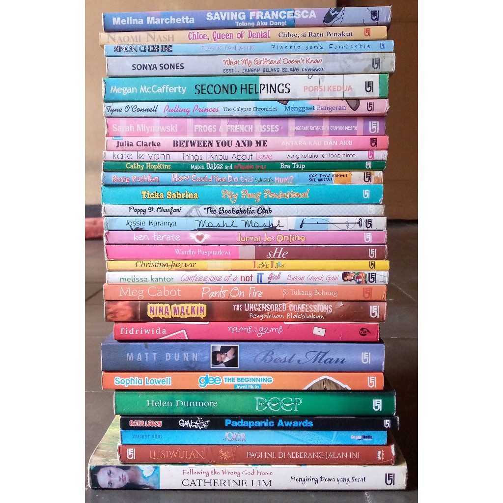 Novel Teenlit Indonesia dan Terjemahan Bebas Pilih Judul (Exrent)