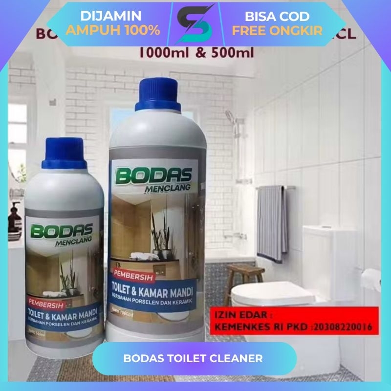 BEST SELLER BODAS Toilet Cleaner Pembersih Kerak Kamar Mandi Pembersih Toilet Pembersih WC wastafel