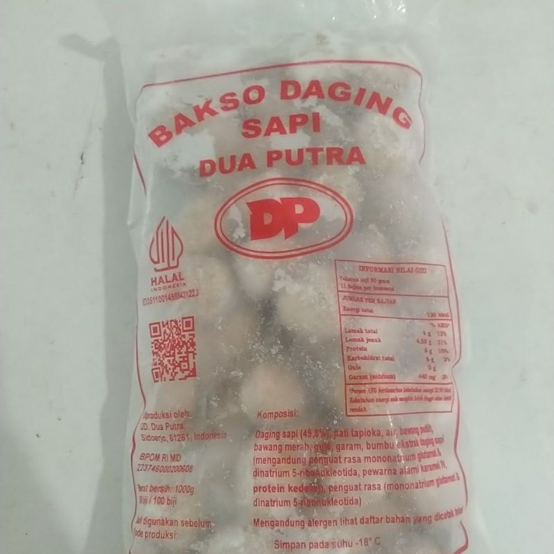 

Bakso Daging Sapi Dua Putra isi 100pcs