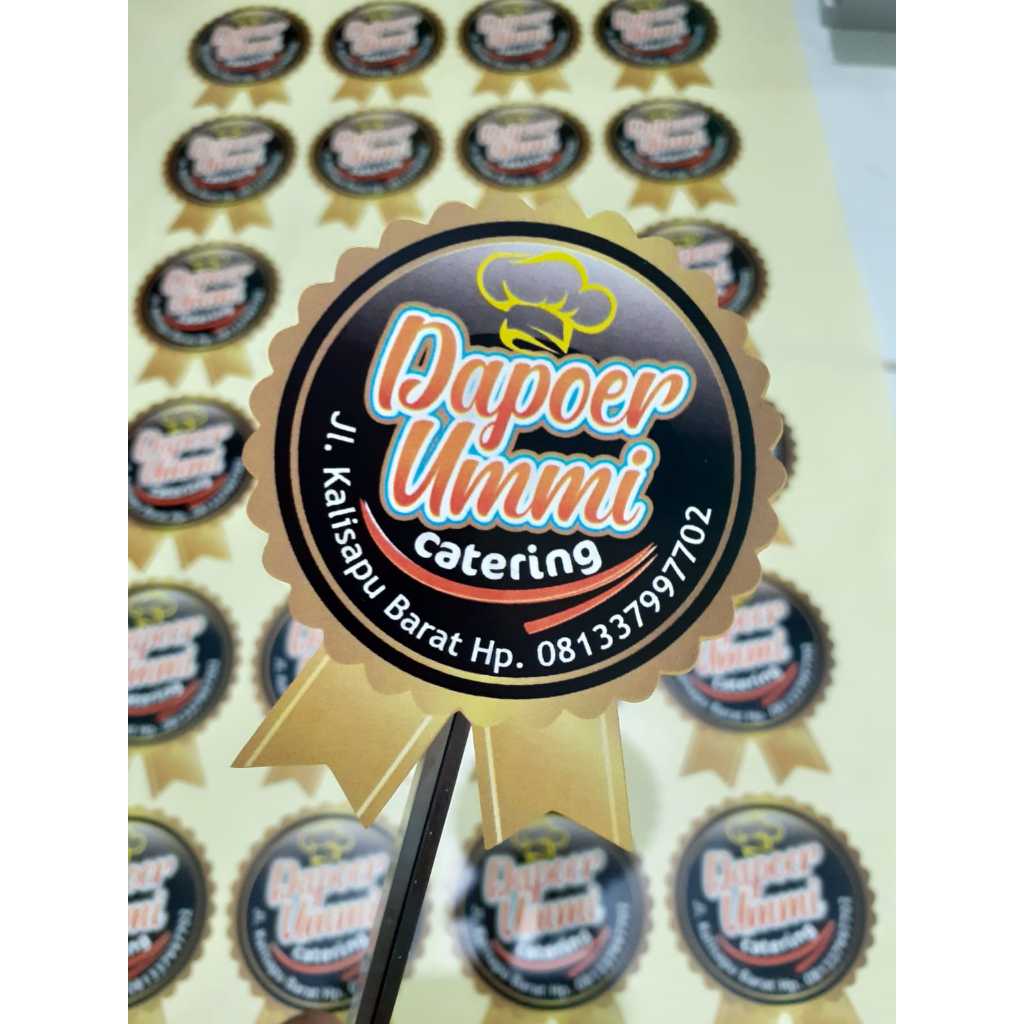 

Cetak Stiker Vinyl Waterproof PRINT & CUT / Stiker Label KISS CUT / Stiker Potong Pola