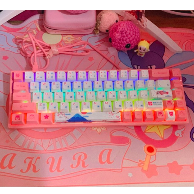 Akko World Tour - Tokyo R2 3068 BT 5.0 RGB Mechanical Gaming Keyboard - Orange (preloved)