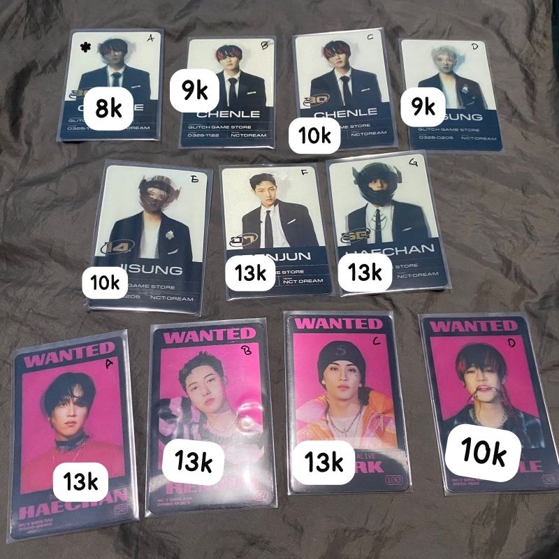 [SALE] PHOTOCARD LENTI GLITCH MODE NCT DREAM CHENLE JISUNG MARK HAECHAN RENJUN