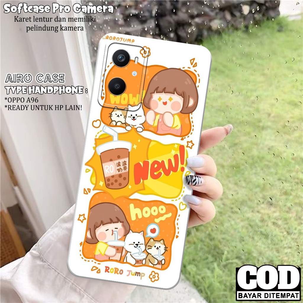 Case OPPO A96 - Softcase OPPO A96 - Fashion Case KARTUN - Casing OPPO A96 - Softcase Pro Camera - Tp