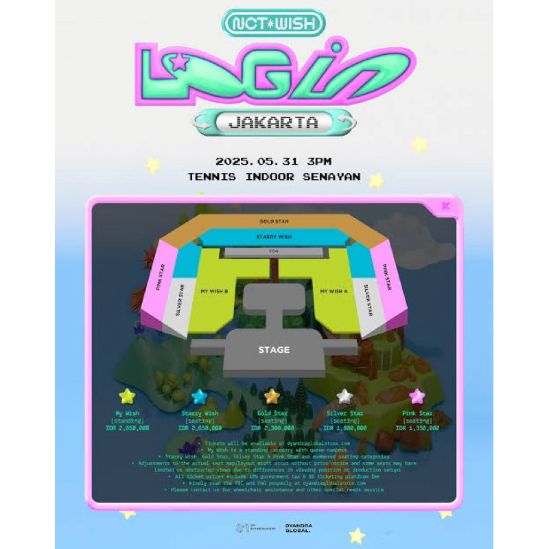 JUAL RUGI TIKET KONSER NCT WISH: LOGIN SEAT TYPE GOLD STAR