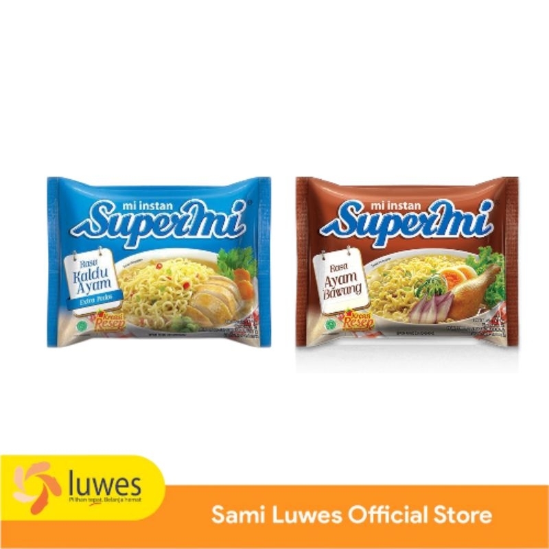 

[ 3 pcs ] Supermie Mie Instant Ayam Bawang | Kaldu Ayam