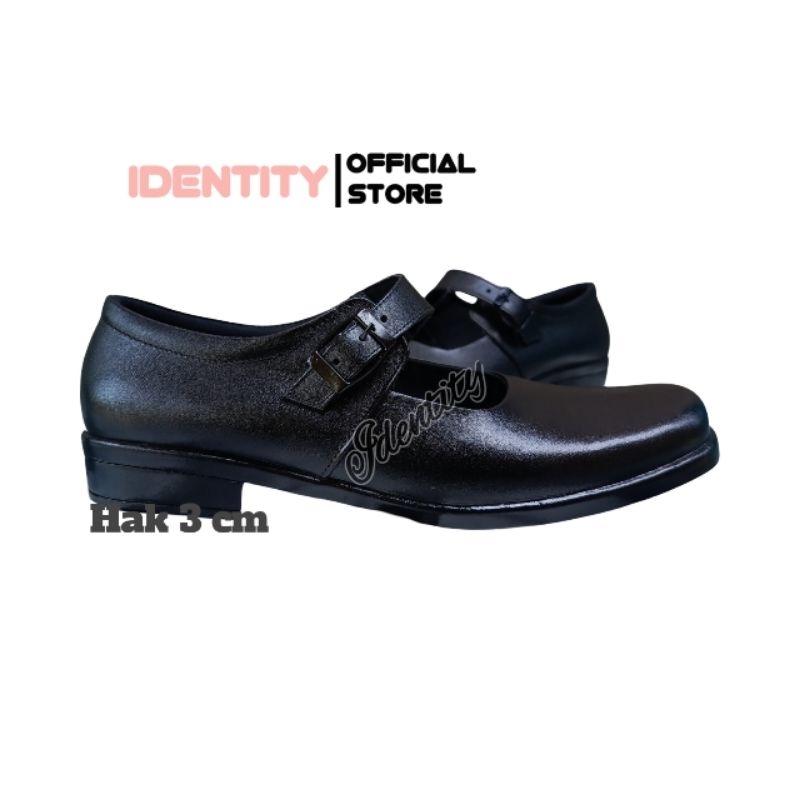 Sepatu Pantofel Wanita Mary Jane Formal Hitam – Sepatu Sekolah / Kantor