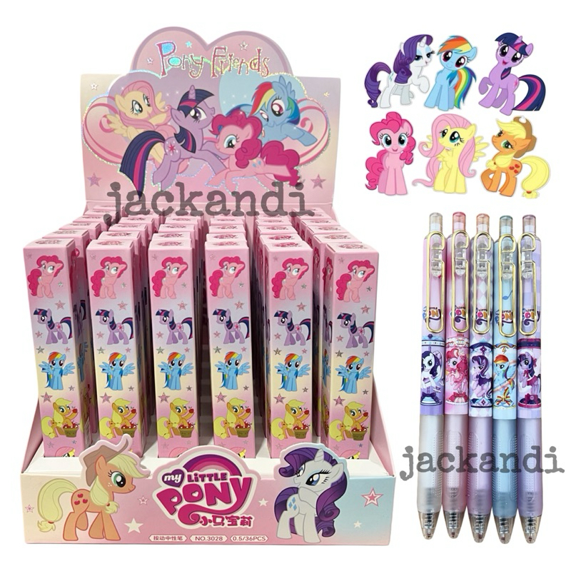 

Pulpen Anak Blind Box My Little Pony Pen Surprise Cetek Gel 0.5mm Karakter Lucu