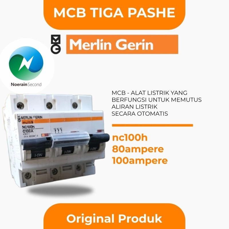 mcb merlin gerin nc100 80a dan 100ampere