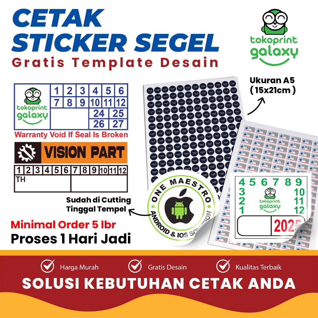 

Stiker Segel Garansi Sticker Warranty Pecah Telur