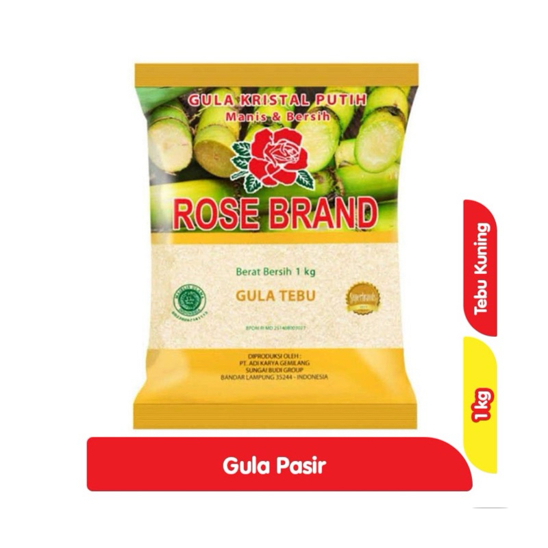 

Rose Brand Gula Pasir Tebu 1 kg