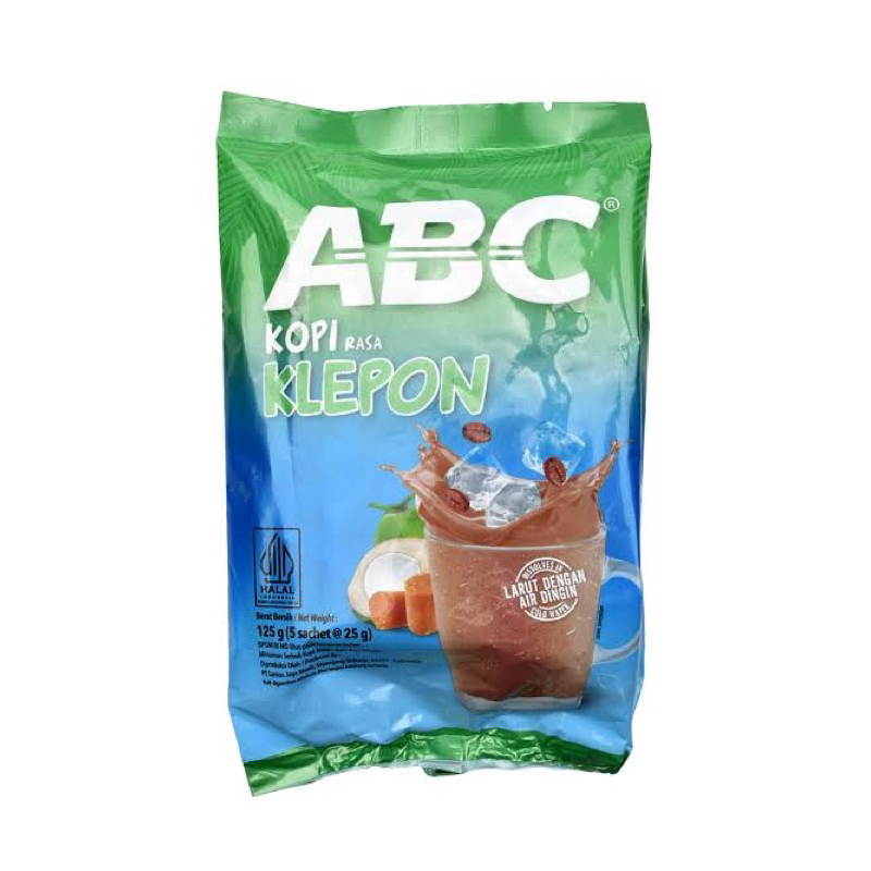 

Kopi ABC Klepon 10 Sachet Larut Dengan Air Dingin ( 5 x 25gr )