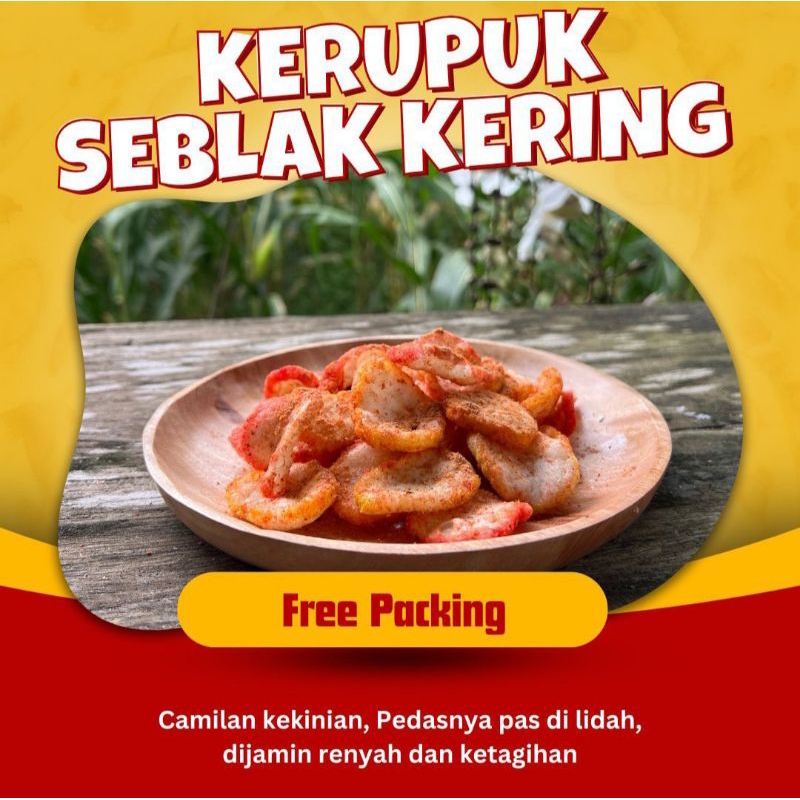 

kerupuk seblak warna kering pedas camilan by Gembul Snack