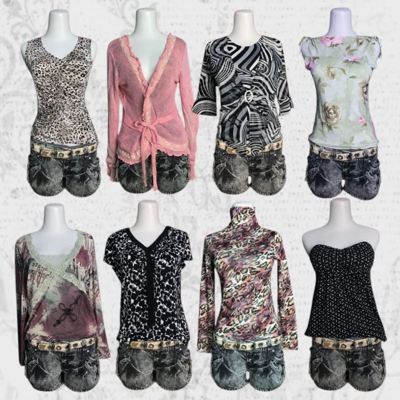 povgoods - Blouse Cami Tanktop Fatal Y2K Vintage Fairycore