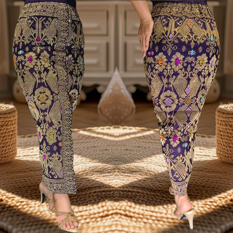 Kamen Jadi Songket Bordir Melar Ukuran Besar atau Size Jumbo Size 4XL 5XL 6XL dan 7XL warna warna Ca