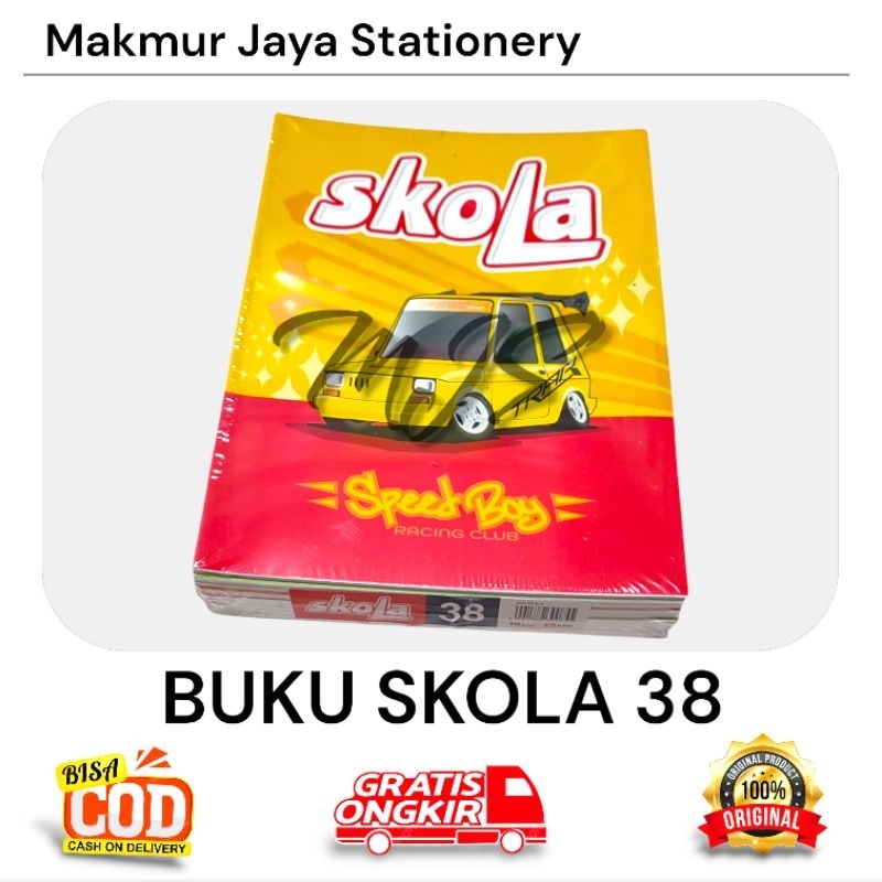 

BUKU TULIS SKOLA 38 - 58 LEMBAR (1 PACK 10 BUKU)