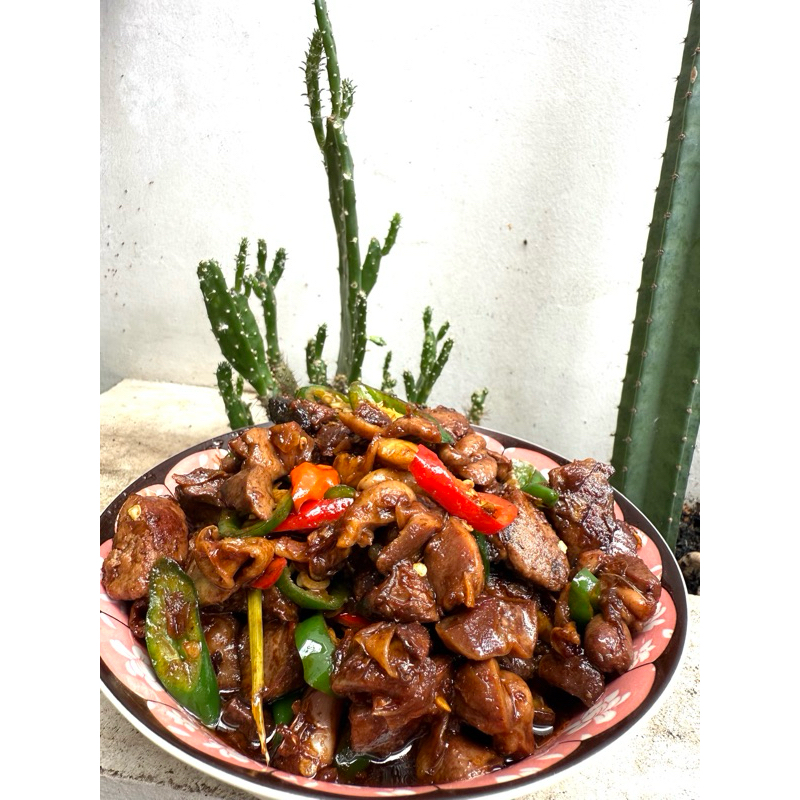 

Tumis Ati Ampela Kecap Cabe Ijo