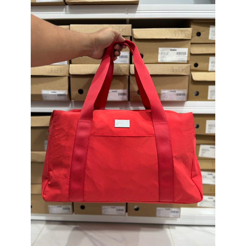 TAS REEBOK DUFFLE BAG RED TAS FITNESS DUFFLE BAG TRAVEL TAS SERBAGUNA ORIGINAL
