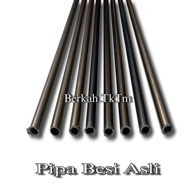 Pipa Besi Diameter Od 12mm x Id 10mm x P 1000mm Pipa Besi